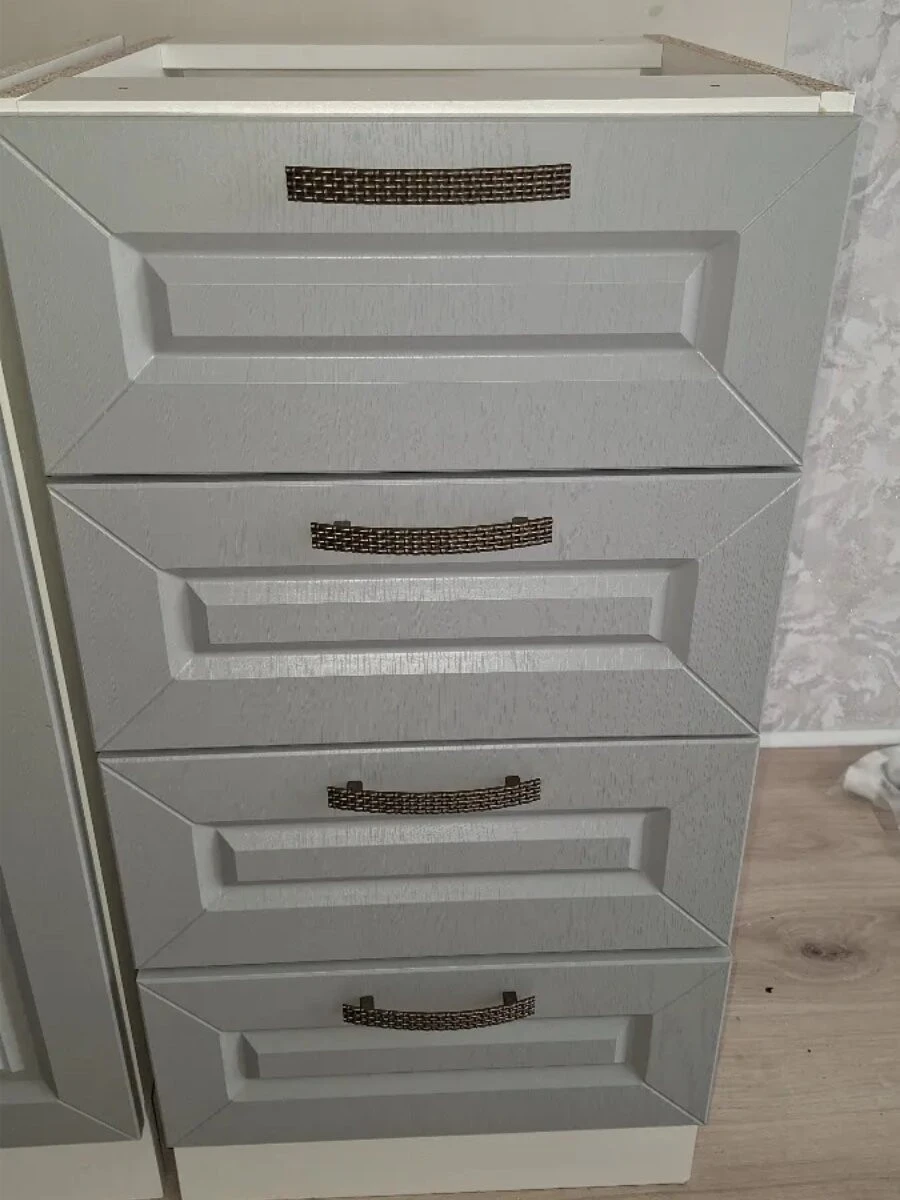 Кухонный гарнитур Агава, нижние модули без столешницы, ширина 160 см, кухня модульная, цвет Антрацит